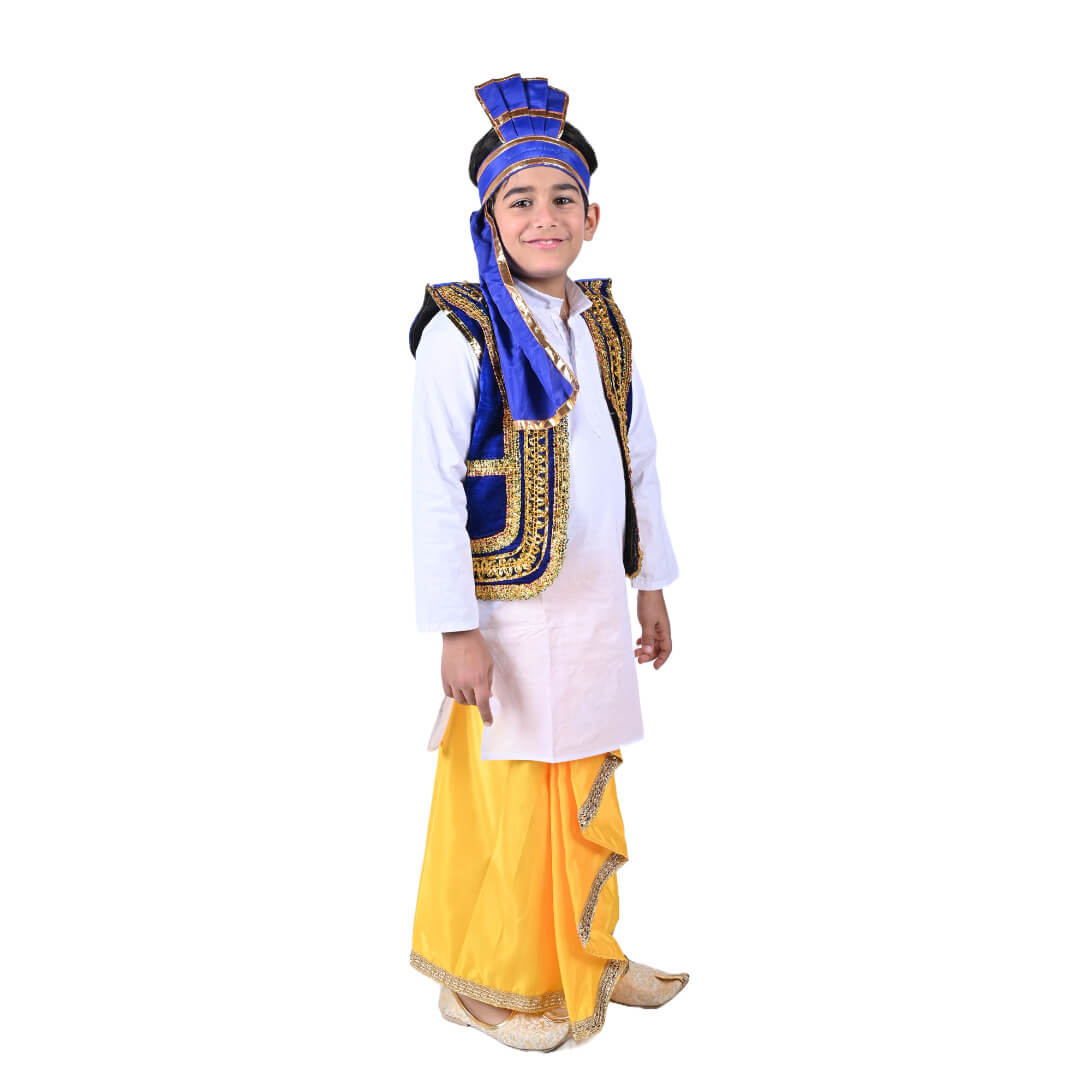 Punjabi traditional Folk Dance Costume  - Kids Fancy Dress (IMC579-PUNJB8)