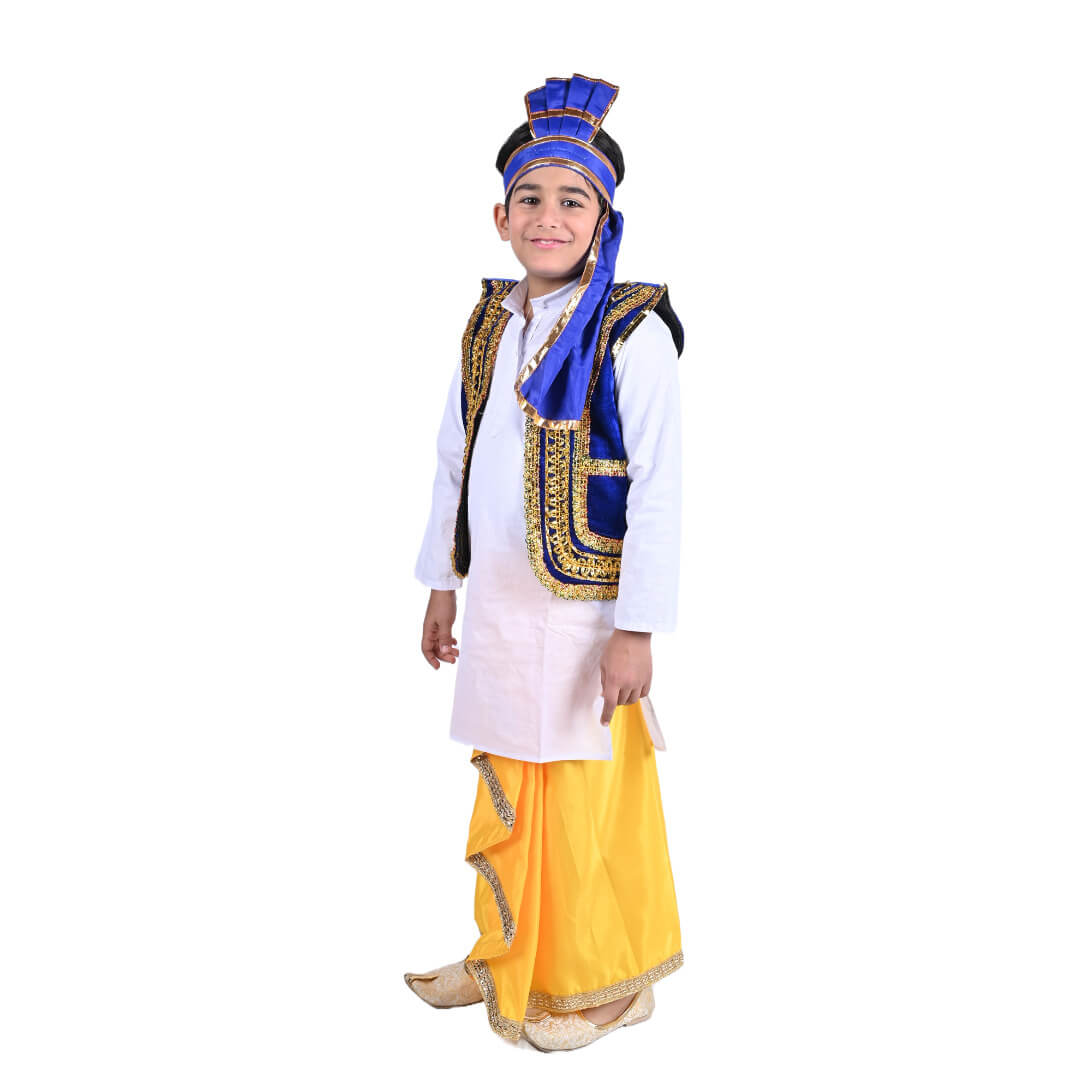 Punjabi traditional Folk Dance Costume  - Kids Fancy Dress (IMC579-PUNJB8)