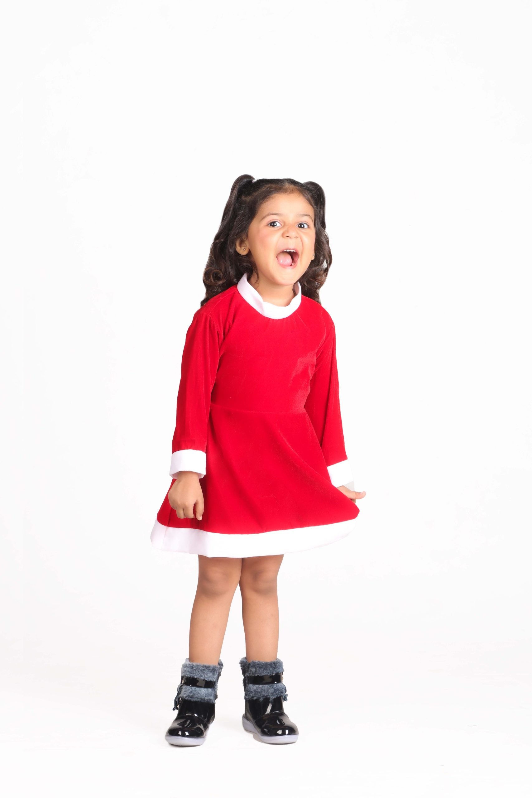 Santa Claus Dress Christmas Dress For Girls/ Santa Costume for Girls