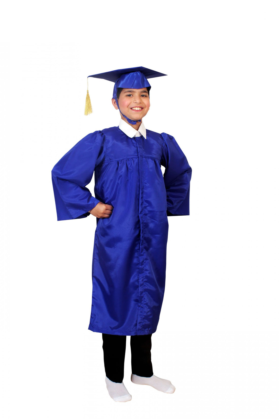 Convocation Graduation Gown Costume - Dress for Kids Complete Set (Gown, Cap)