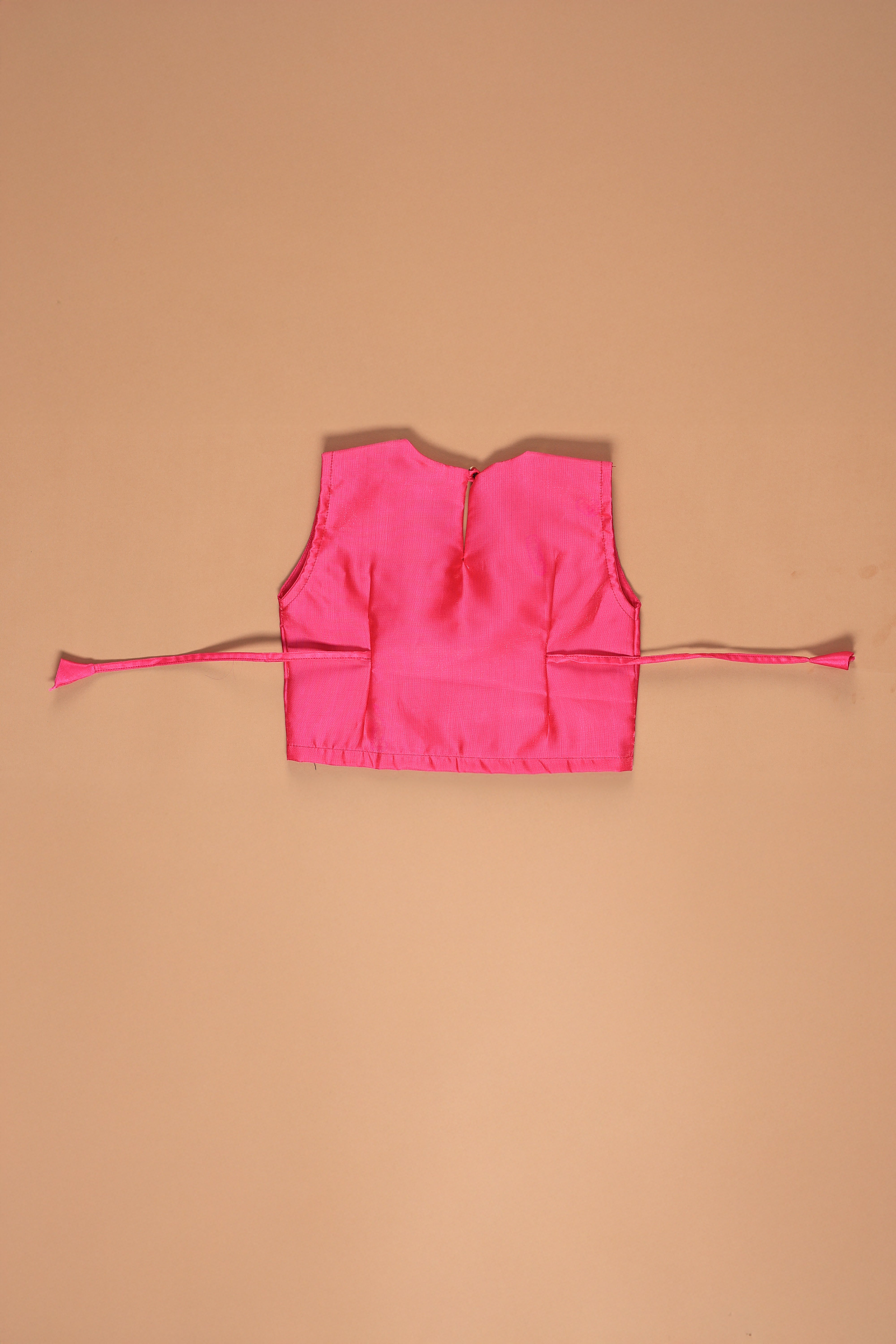 Vaanee Designz Silk Blend Readymade Embroidered 3 Piece Lehenga Choli Set|Lehenga Choli,Ethnic Wear|Lehenga for Kids|Lehenga Set for Wedding and Festival(Yellow & Magenta)