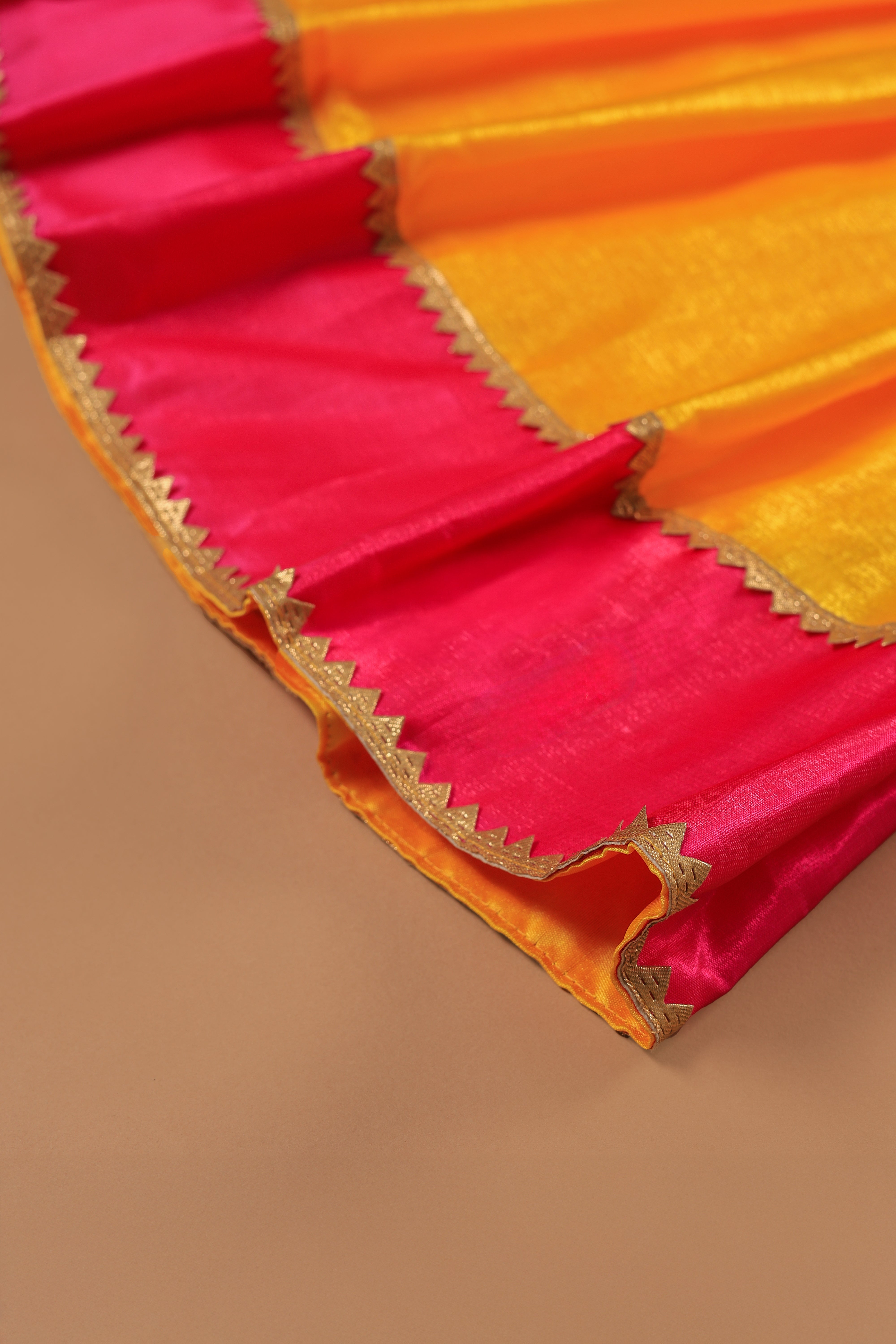 Vaanee Designz Silk Blend Readymade Embroidered 3 Piece Lehenga Choli Set|Lehenga Choli,Ethnic Wear|Lehenga for Kids|Lehenga Set for Wedding and Festival(Yellow & Magenta)