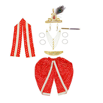Krishna Dress for Baby Boy Kids Set of 10 Little Krishna Ji Kanha Janmasthmi Costume for Kids
