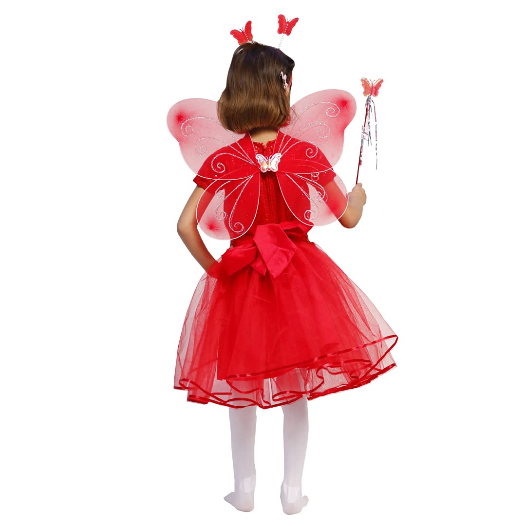 Princess Fairy Butterfly Pari Costume Dress for Kids Girls Angel Dress