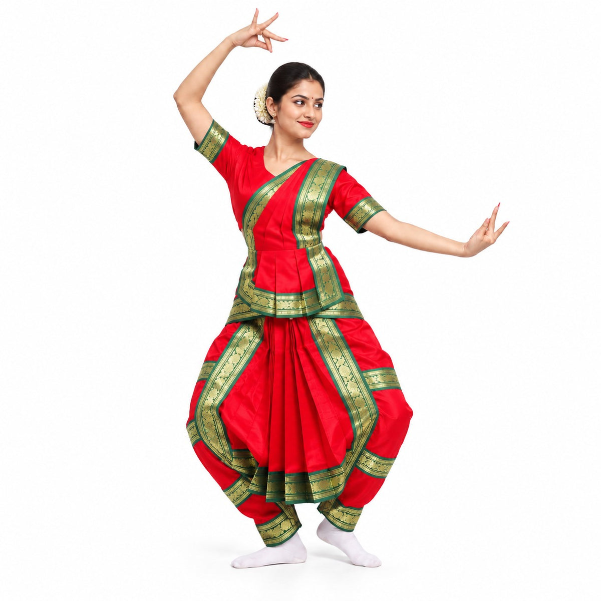 Bharatnatyam Costume – Red Indian Classical Dance