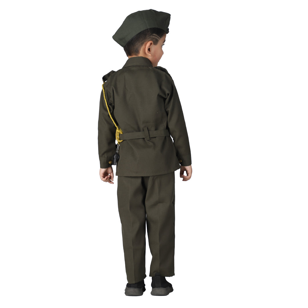 Subhash Chandra Bose Costume Dress for Boys Kids Freedom Fighter&amp;National Hero Kids Fancy Dress Costume