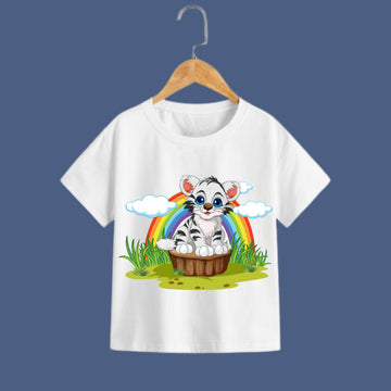 ITSMYCOSTUME Kids Cotton Printed T-Shirt Half Sleeves for Boys & Girls | Soft Summer Wear