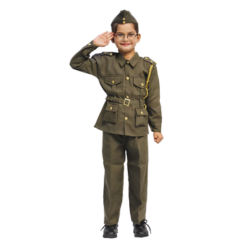 Subhash Chandra Bose Costume Dress for Kids Boys Freedom Fighter&amp;National Hero Kids Fancy Dress Costume