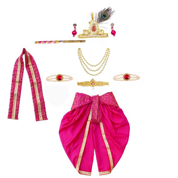 Krishna Dress for Baby Boy Kids Set of 10 Little Krishna Ji Kanha Janmasthmi Costume for Kids