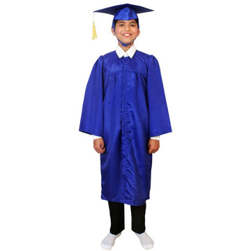 Convocation Graduation Gown Costume - Dress for Kids Complete Set (Gown, Cap)