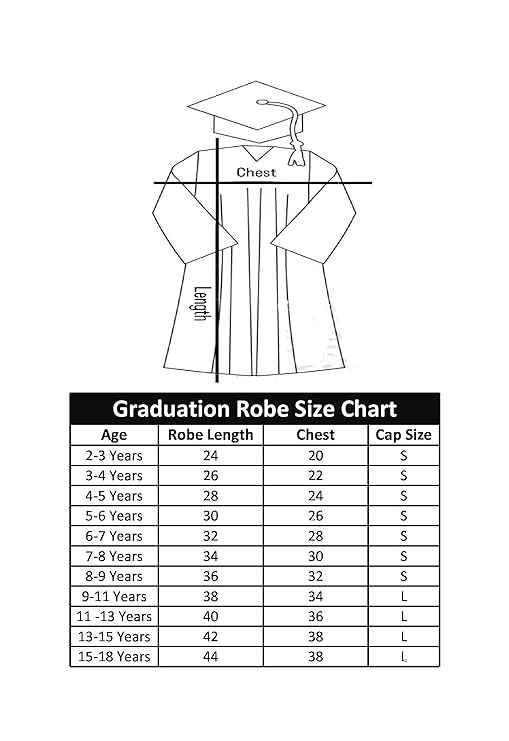 Convocation Graduation Black Gown Costume for Kids (IMC4082-Red)