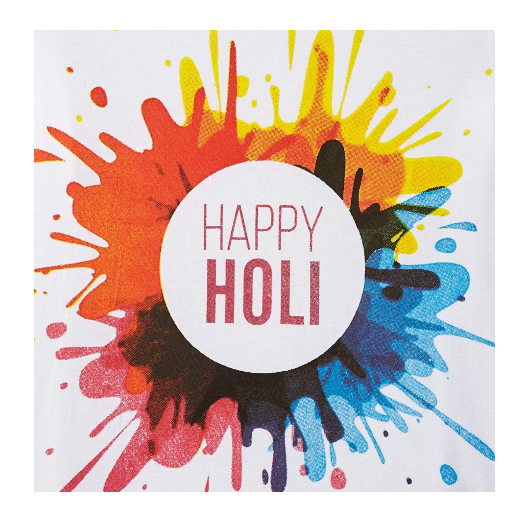 Printed Holi T-shirts for Kids - Kids Fancy Dress (IMC17000-Holi16)