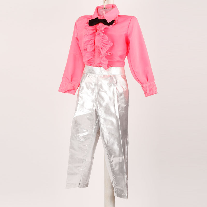 Boys Formal Dress - Frill Shirt &amp; Silver Pant Kids Partywear Dresses
