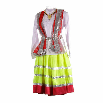 Haryanvi Girl Dress with Jewellery - Kids Fancy Costume