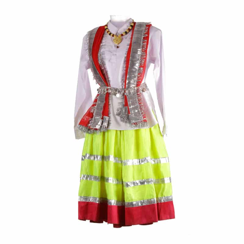 Haryanvi Girl Dress with Jewellery - Kids Fancy Costume