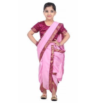 Marathi Lavani Sari for Girl - Kids Fancy Dress