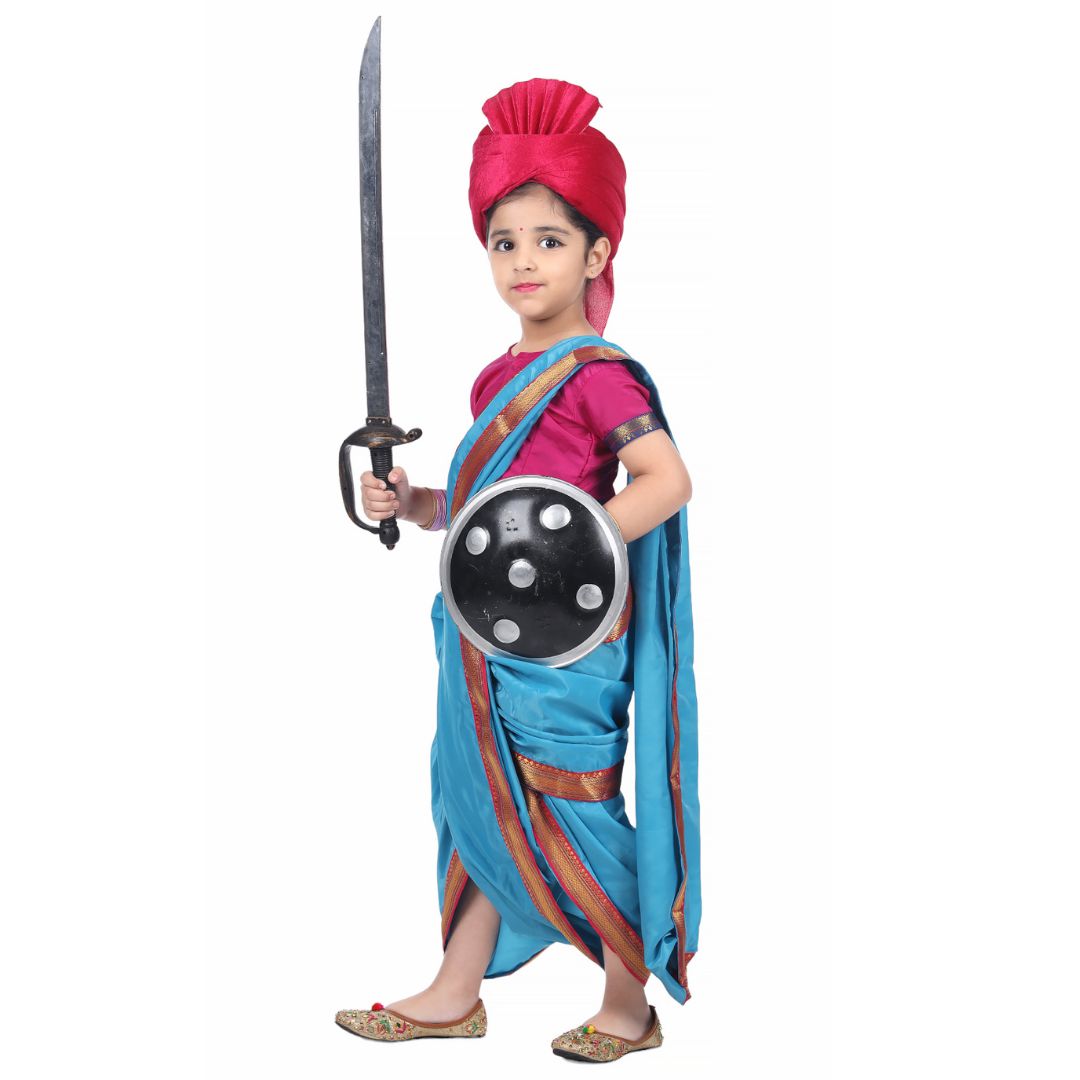 Marathi Lavani Saree for Girl - Kids Fancy Dress