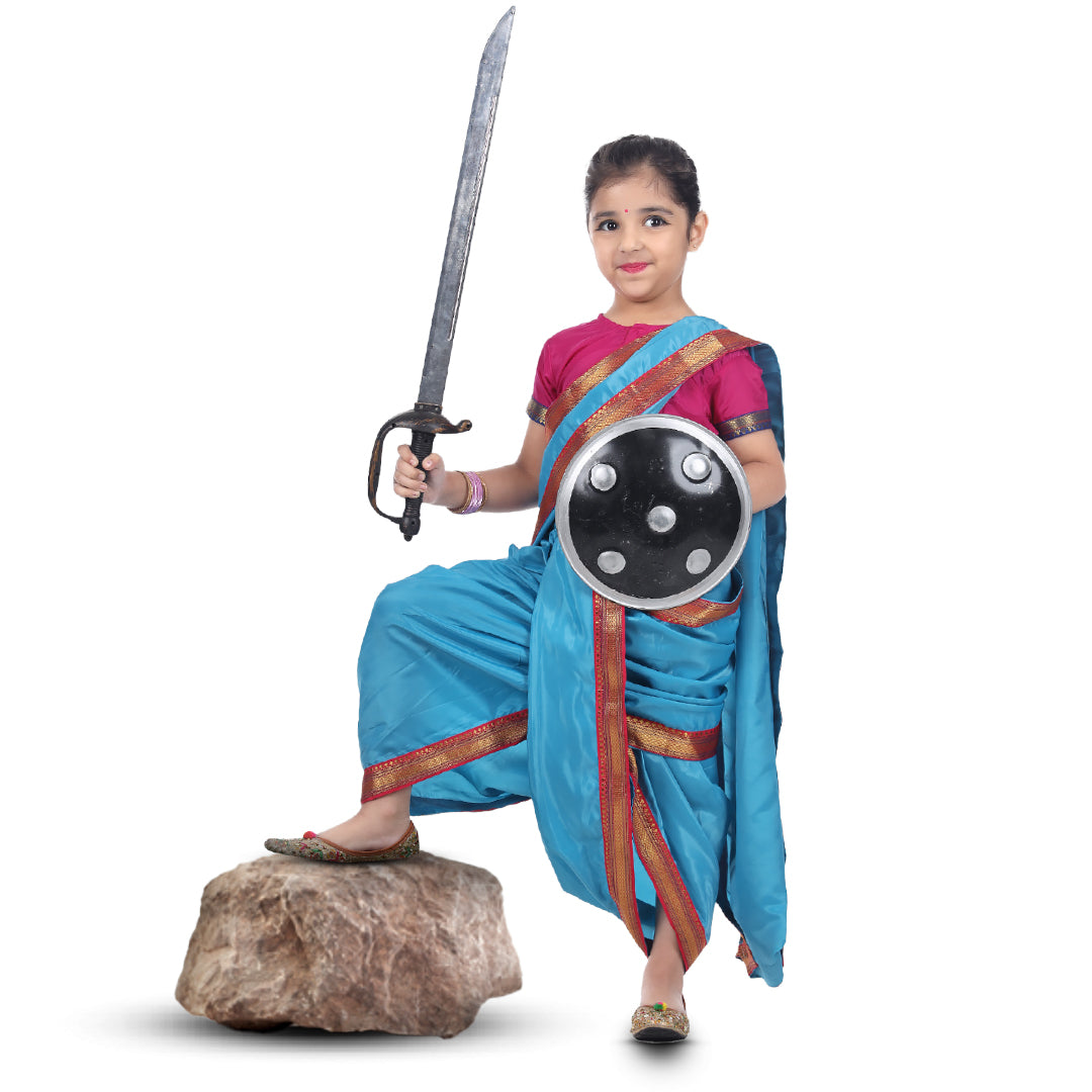 Marathi Lavani Saree for Girl - Kids Fancy Dress