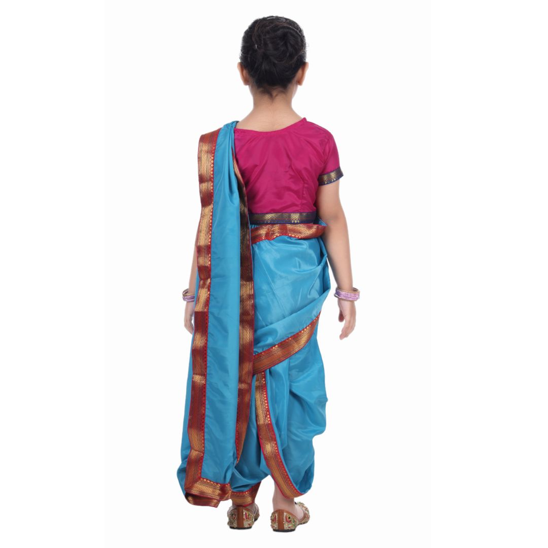 Marathi Lavani Saree for Girl - Kids Fancy Dress