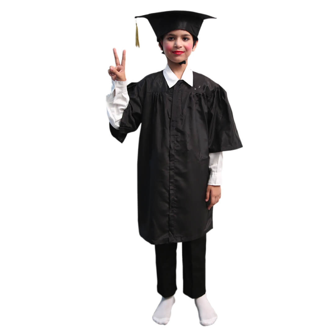 Graduation Black Gown - Kids Fancy Costume