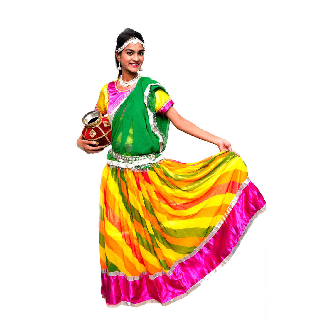 Rajasthani Dress for Girl - Kids Fancy Costume (IMC622)