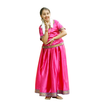 South Indian Dress For Girl - Kids Fancy Costume (IMC627)