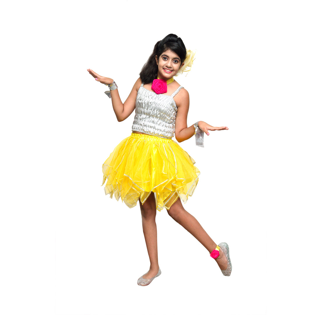 Western Dance Dress For Girl - Kids Fancy Costume (IMC644)