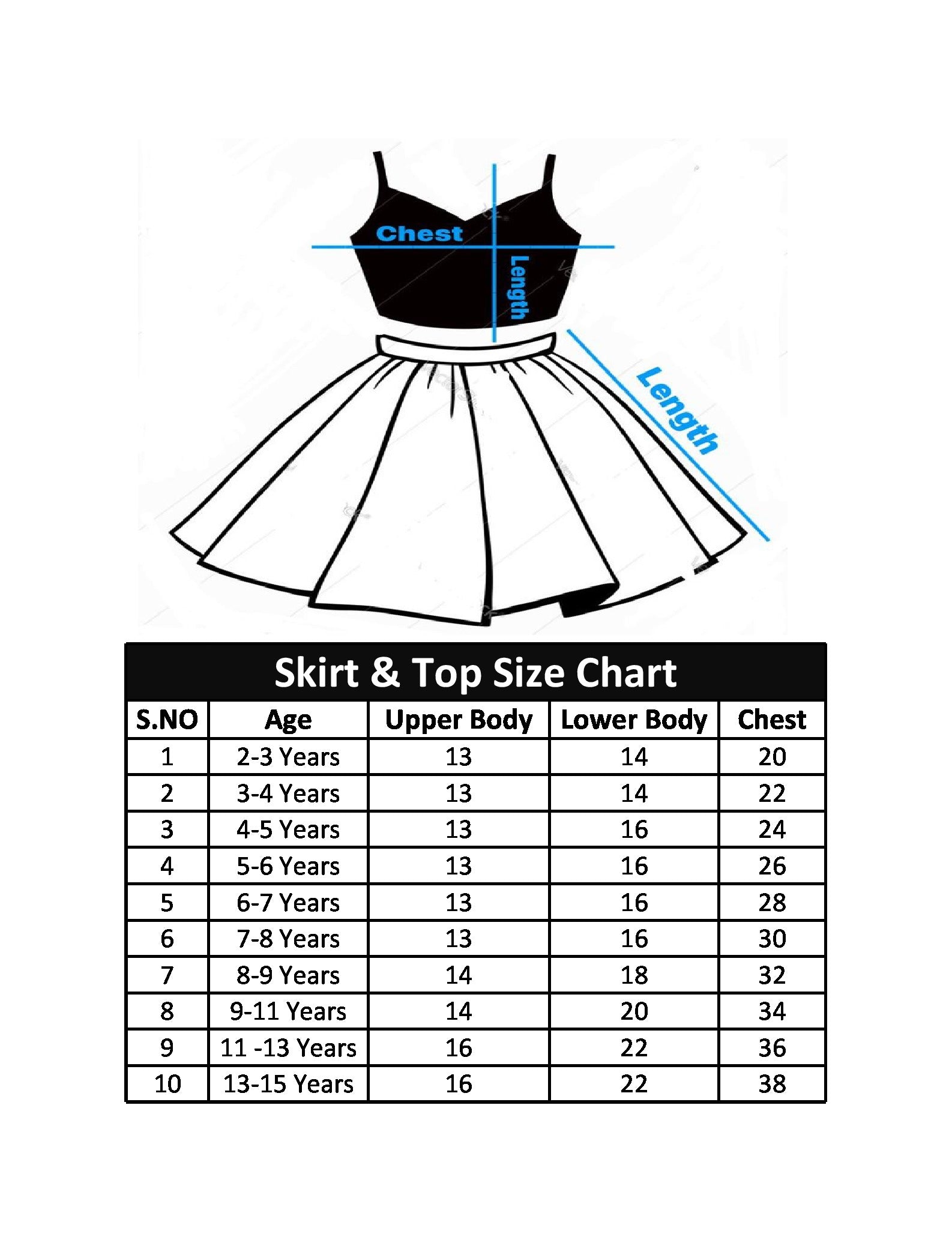 Goa Dress for Girls Kids Pack of 3(Skirt ,Top &amp; Flower Accessories) Kids Costume (IMC45007-MAG)