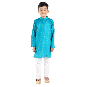 Firozi Kurta Pajama Set for Boys - Complete Set