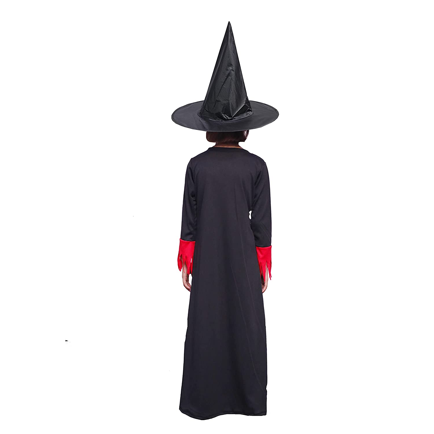 Witch Costume Dress for Kids Girls Set of 2(Gown,Hat) Halloween Costume