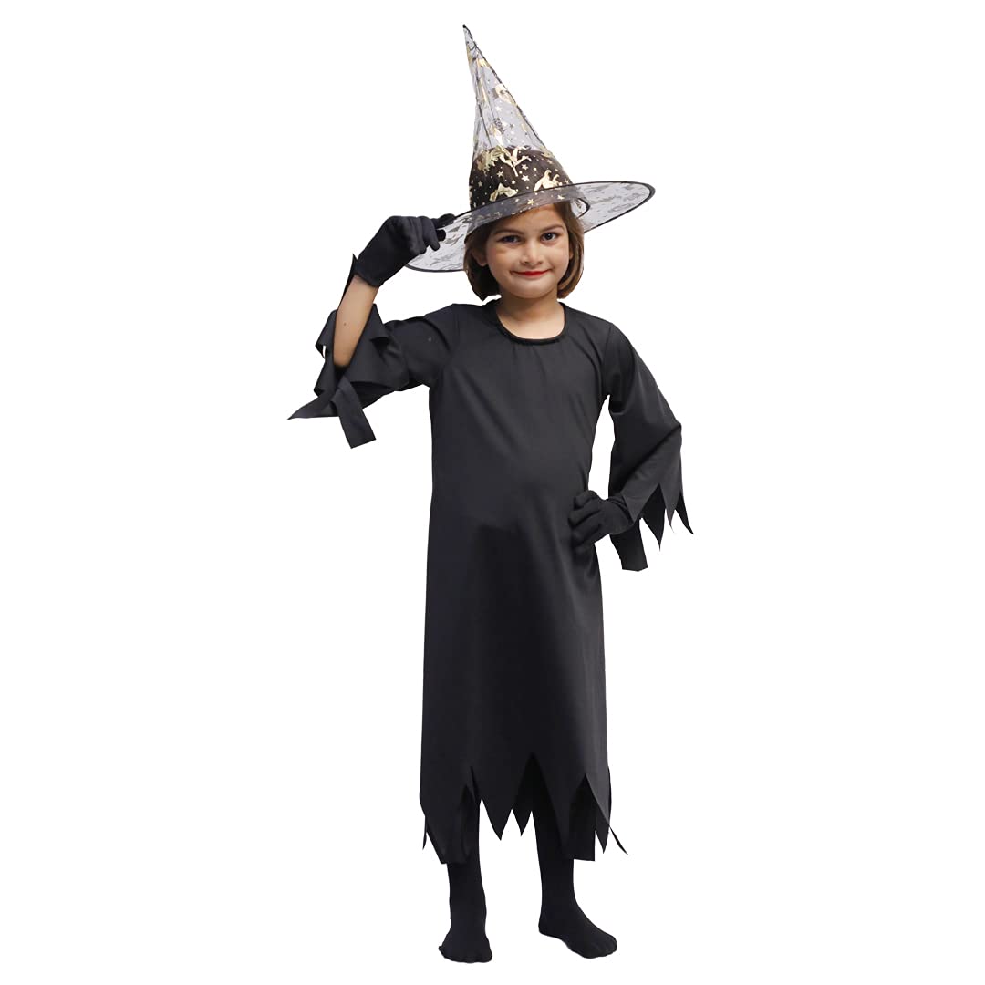 Witch Costume Dress for Kids Girls Halloween Costume (No Gloves &amp; Stockings Included)