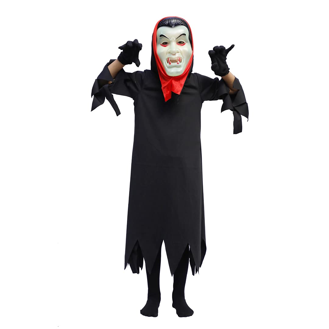 Ghost Costume Dress for Kids Halloween Kids Costume (No Gloves,Socks Included)