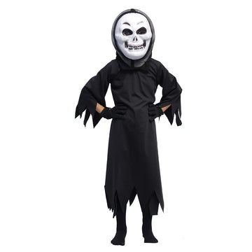 Ghost Costume Dress for Kids Halloween (No Gloves, Socks Included)